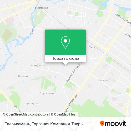 Карта Тверькамень, Торговая Компания