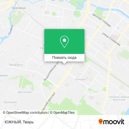 Карта ЮЖНЫЙ