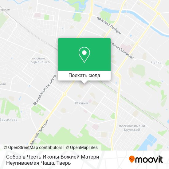 Карта Собор в Честь Иконы Божией Матери Неупиваемая Чаша