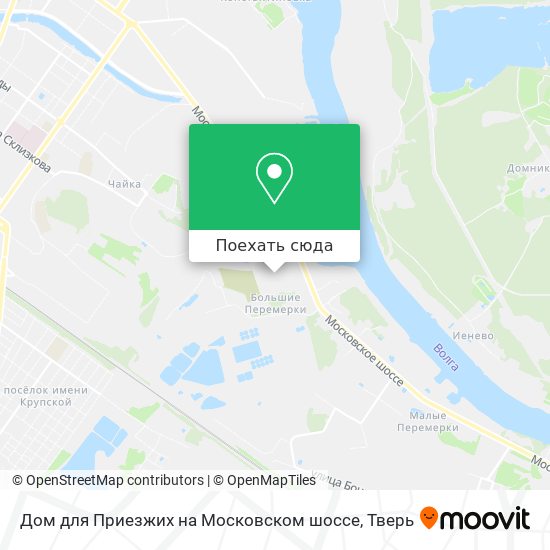 Карта Дом для Приезжих на Московском шоссе