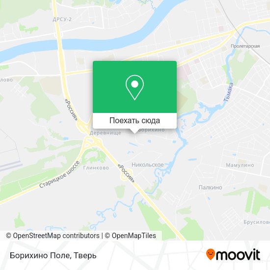 Карта Борихино Поле