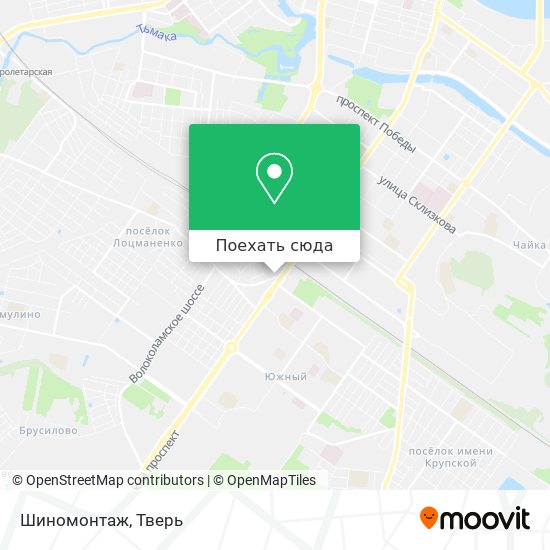 Карта Шиномонтаж