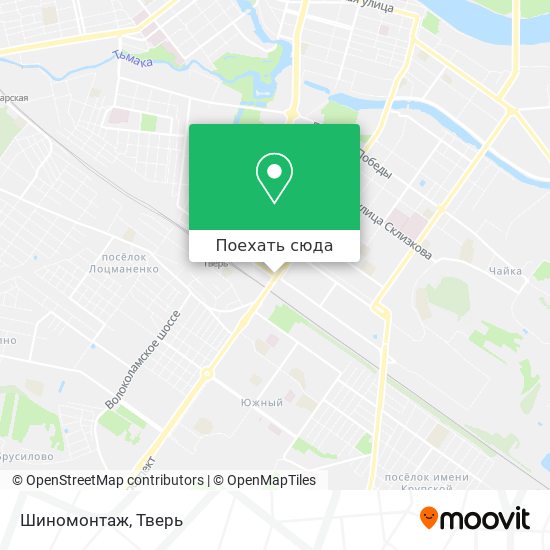 Карта Шиномонтаж