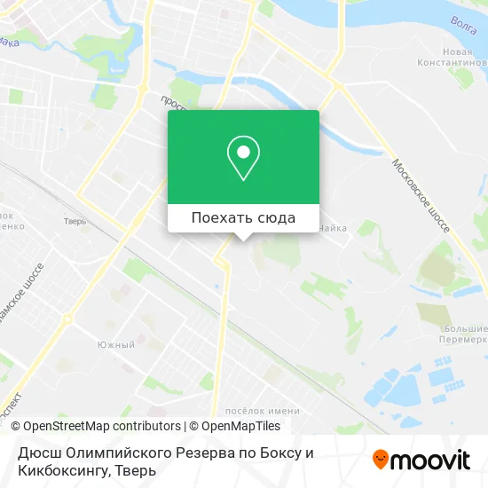 Карта Дюсш Олимпийского Резерва по Боксу и Кикбоксингу