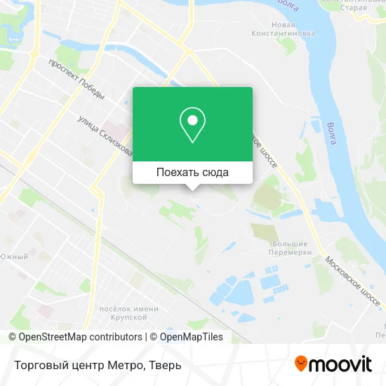 Карта Торговый центр Метро