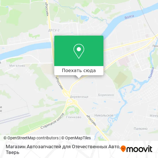 Карта Магазин Автозапчастей для Отечественных Авто
