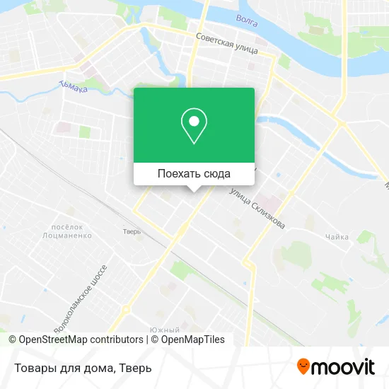 Карта Товары для дома
