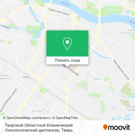 Карта Тверской Областной Клинический Онкологический диспансер
