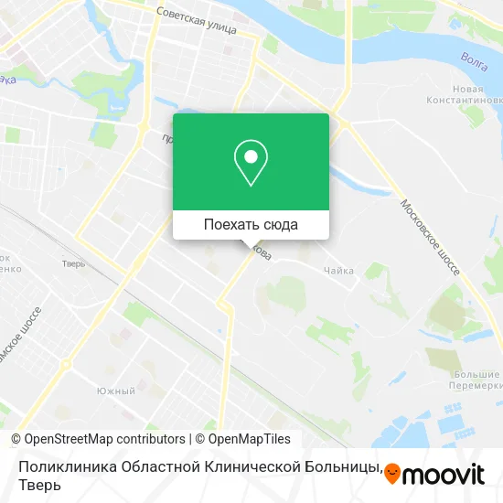 Карта Поликлиника Областной Клинической Больницы