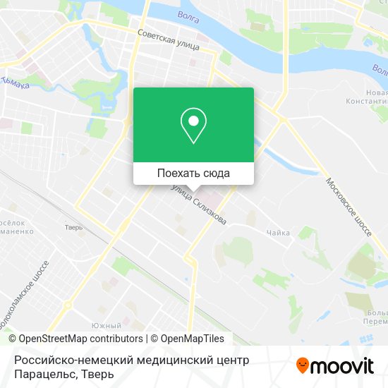 Карта Российско-немецкий медицинский центр Парацельс