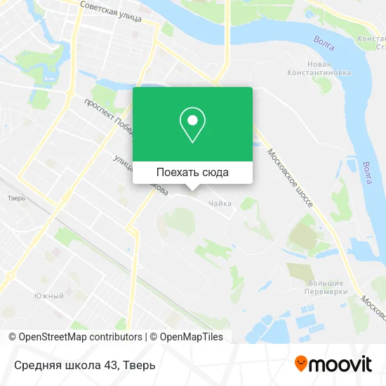 Карта Средняя школа 43