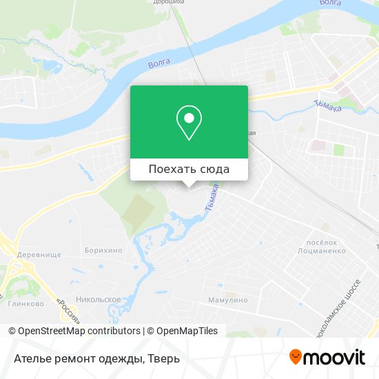 Карта Ателье ремонт одежды