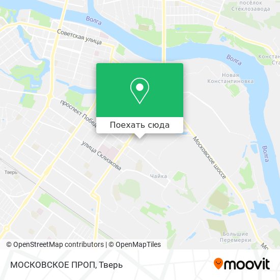 Карта МОСКОВСКОЕ ПРОП