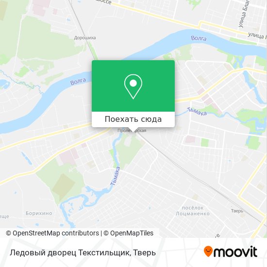 Карта Ледовый дворец Текстильщик