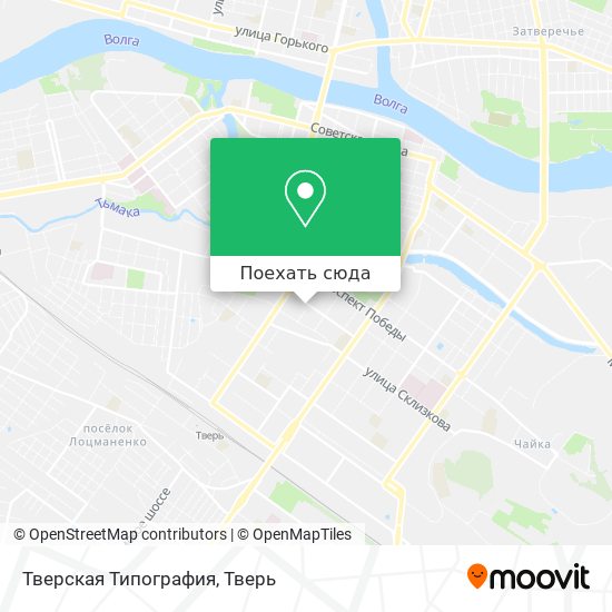 Карта Тверская Типография