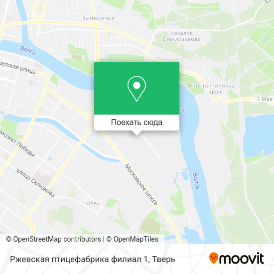 Карта Ржевская птицефабрика филиал 1