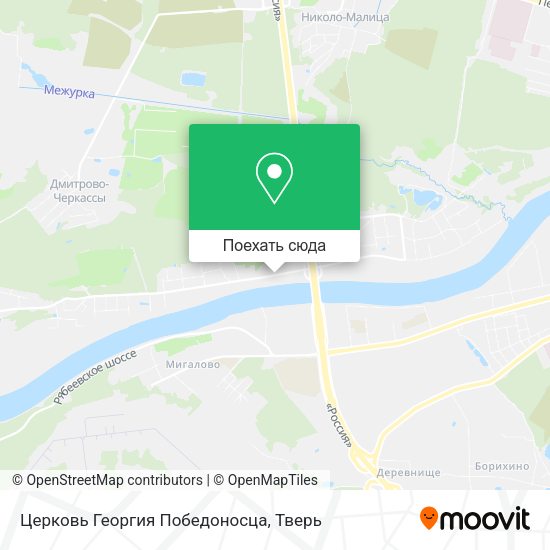 Карта Церковь Георгия Победоносца