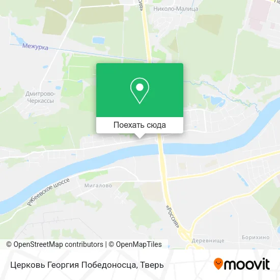 Карта Церковь Георгия Победоносца