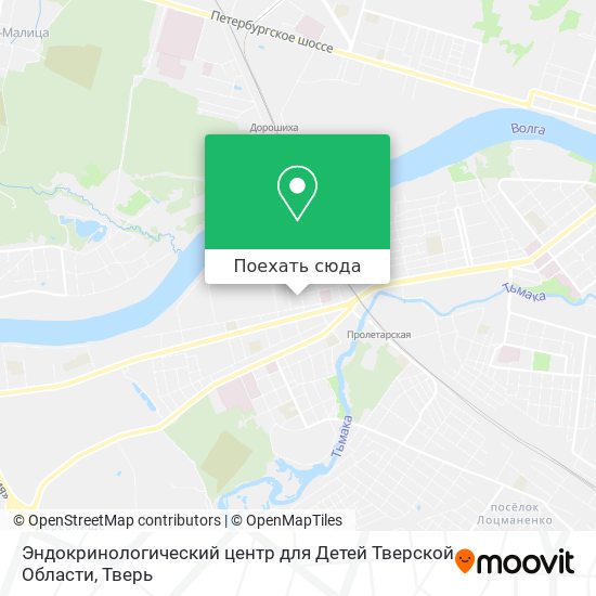 Карта Эндокринологический центр для Детей Тверской Области