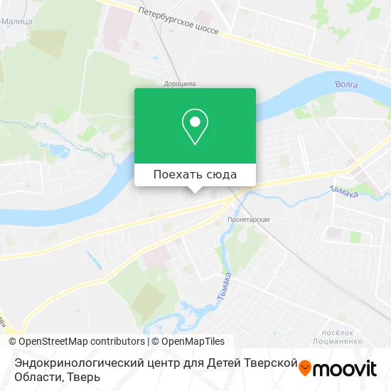Карта Эндокринологический центр для Детей Тверской Области