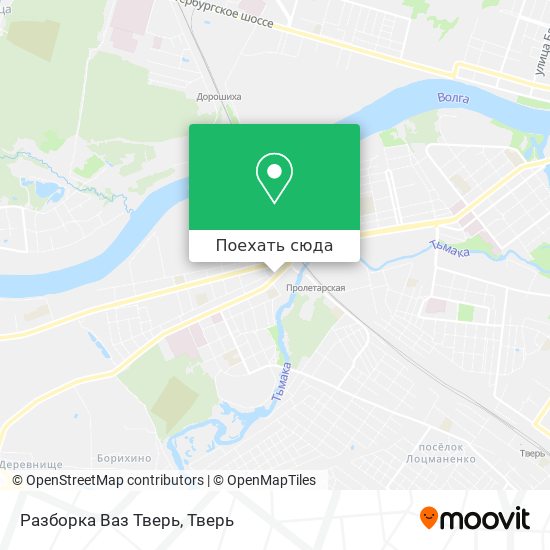 Карта Разборка Ваз Тверь