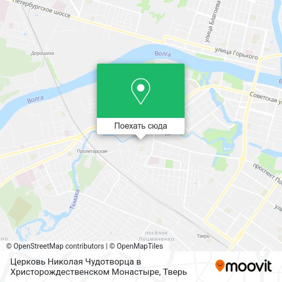 Карта Церковь Николая Чудотворца в Христорождественском Монастыре