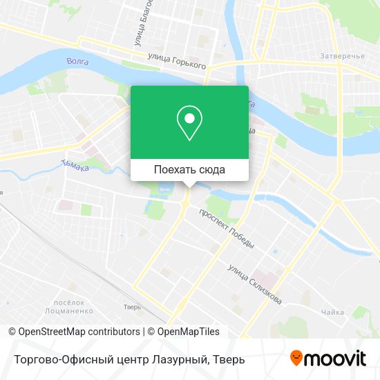 Карта Торгово-Офисный центр Лазурный