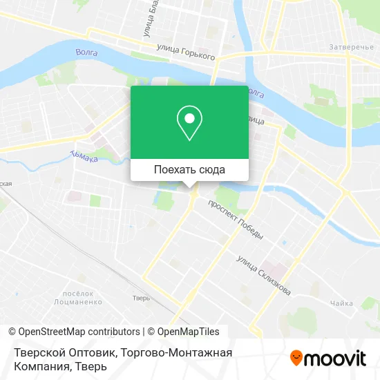 Карта Тверской Оптовик, Торгово-Монтажная Компания