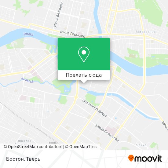 Карта Бостон