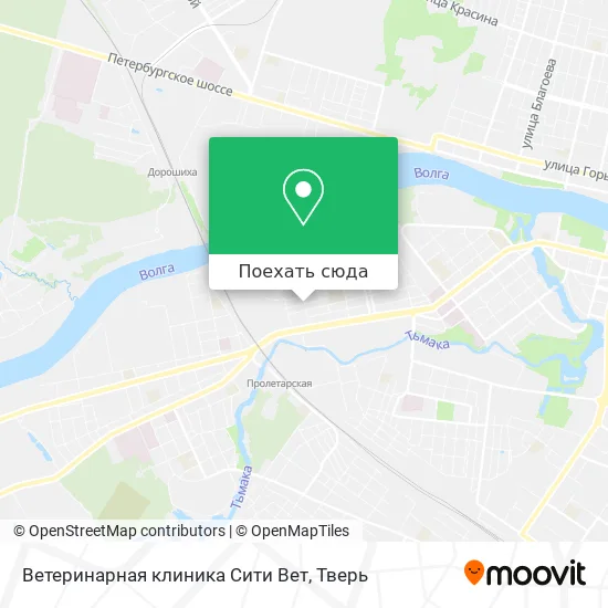 Карта Ветеринарная клиника Сити Вет