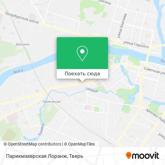 Карта Парикмахерская Лоранж