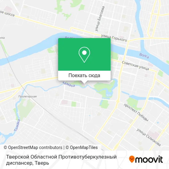Карта Тверской Областной Противотуберкулезный диспансер