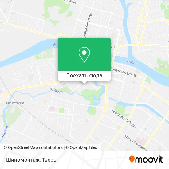 Карта Шиномонтаж