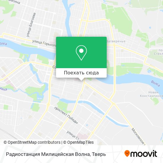 Карта Радиостанция Милицейская Волна