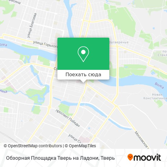 Карта Обзорная Площадка Тверь на Ладони