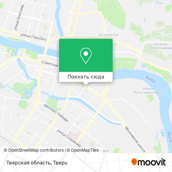 Карта Тверская область
