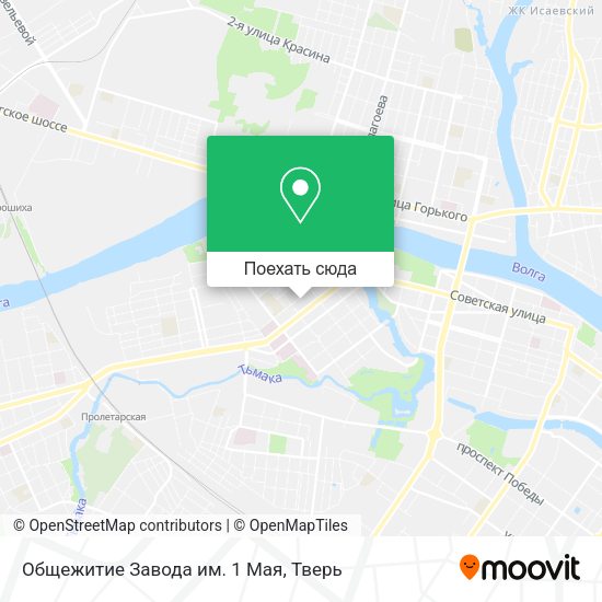 Карта Общежитие Завода им. 1 Мая