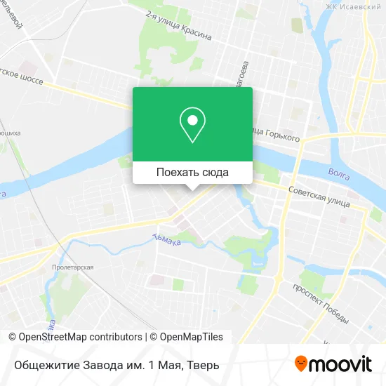 Карта Общежитие Завода им. 1 Мая