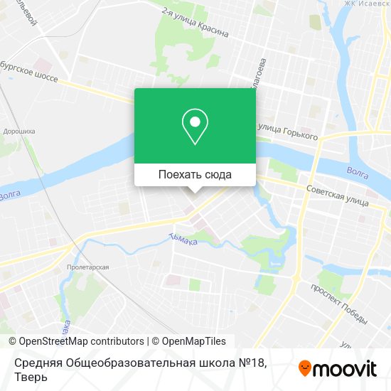 Карта Средняя Общеобразовательная школа №18