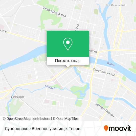 Карта Суворовское Военное училище