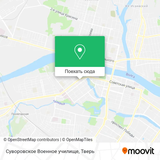 Карта Суворовское Военное училище