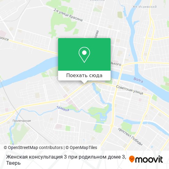Карта Женская консультация 3 при родильном доме 3