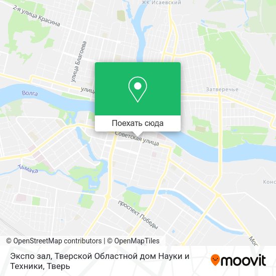 Карта Экспо зал, Тверской Областной дом Науки и Техники