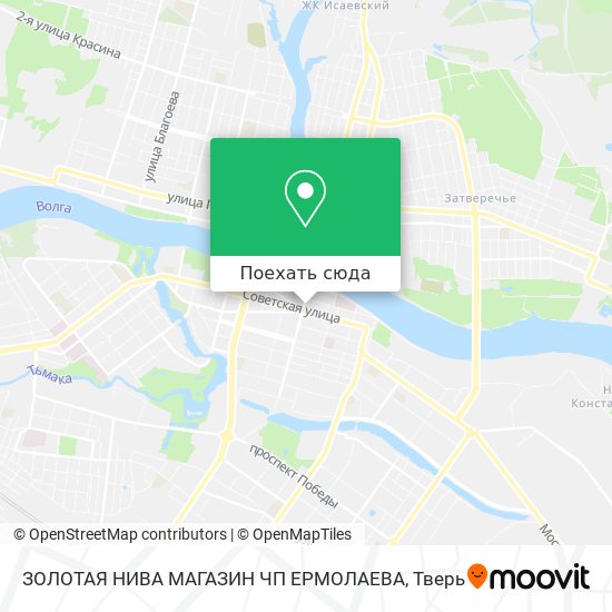 Карта ЗОЛОТАЯ НИВА МАГАЗИН ЧП ЕРМОЛАЕВА