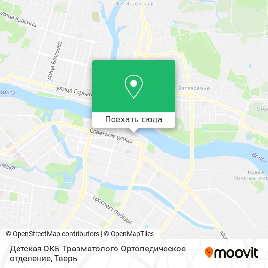 Карта Детская ОКБ-Травматолого-Ортопедическое отделение