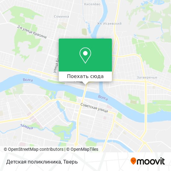 Карта Детская поликлиника