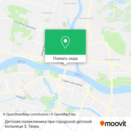 Карта Детская поликлиника при городской детской больнице 3