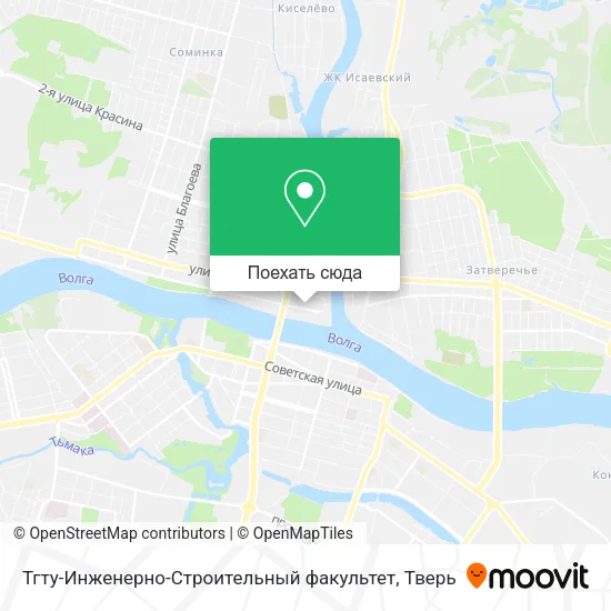 Карта Тгту-Инженерно-Строительный факультет