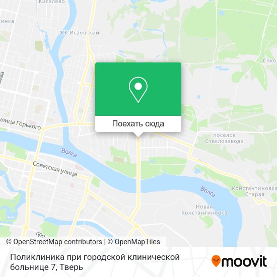 Карта Поликлиника при городской клинической больнице 7