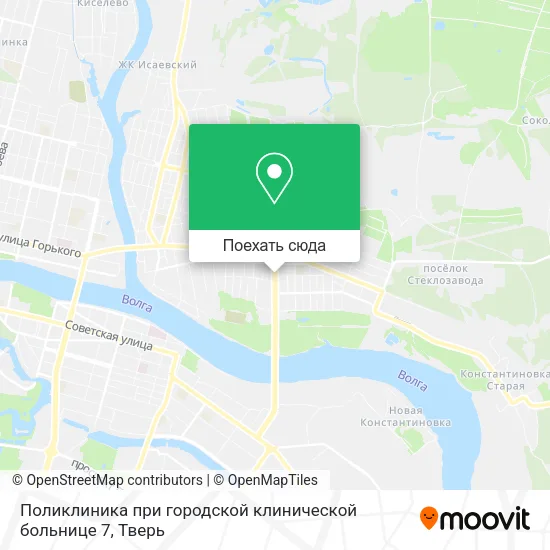 Карта Поликлиника при городской клинической больнице 7